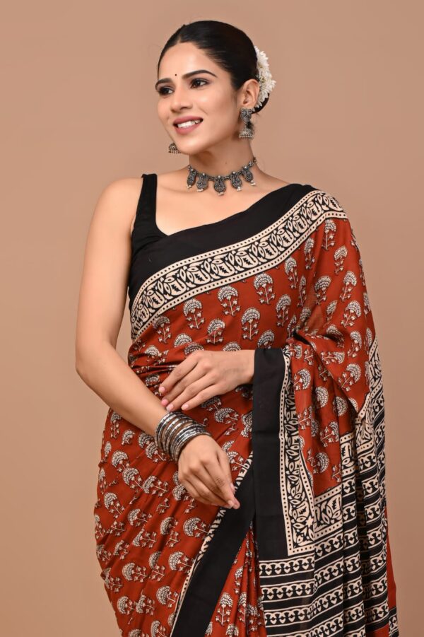 New Arrival Mul Mul Cotton Sarees - Image 5