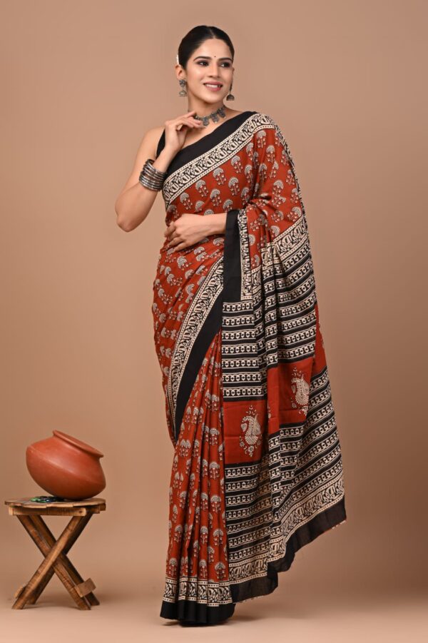 New Arrival Mul Mul Cotton Sarees - Image 6