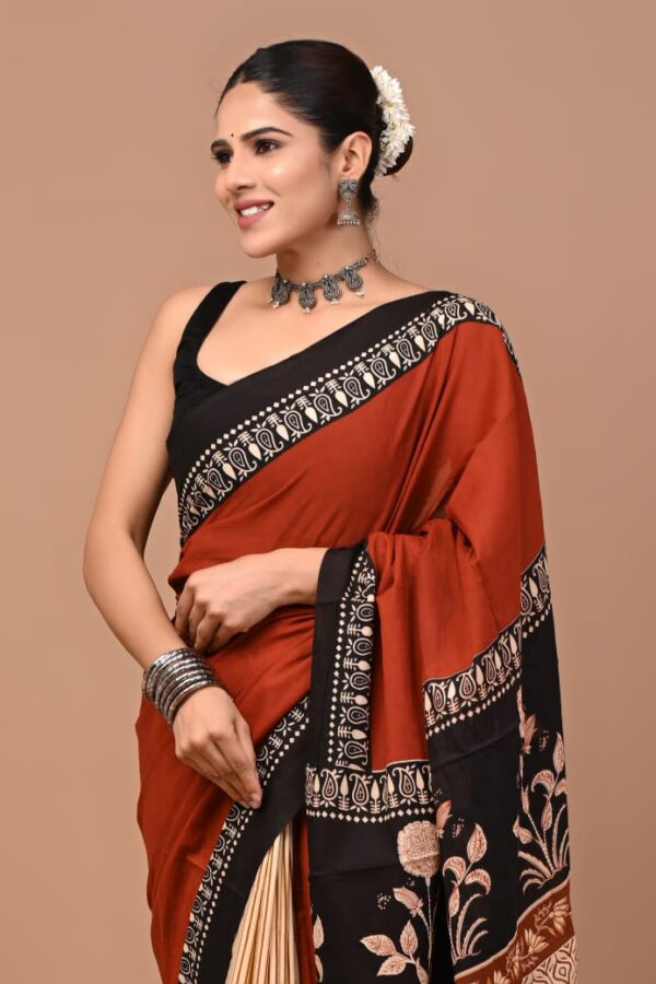 New Arrival Mul Mul Cotton Sarees - Image 6