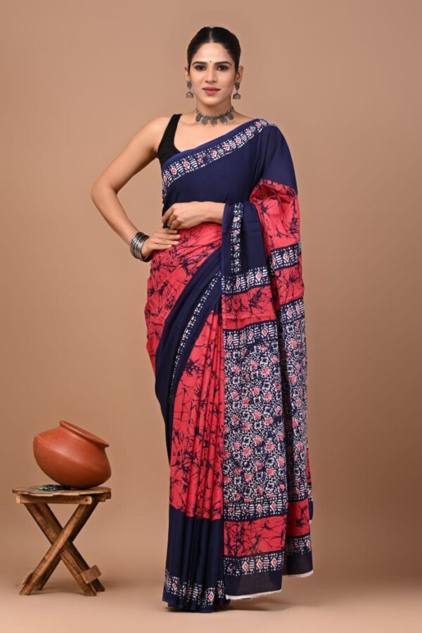 New Arrival Mul Mul Cotton Sarees - Image 7