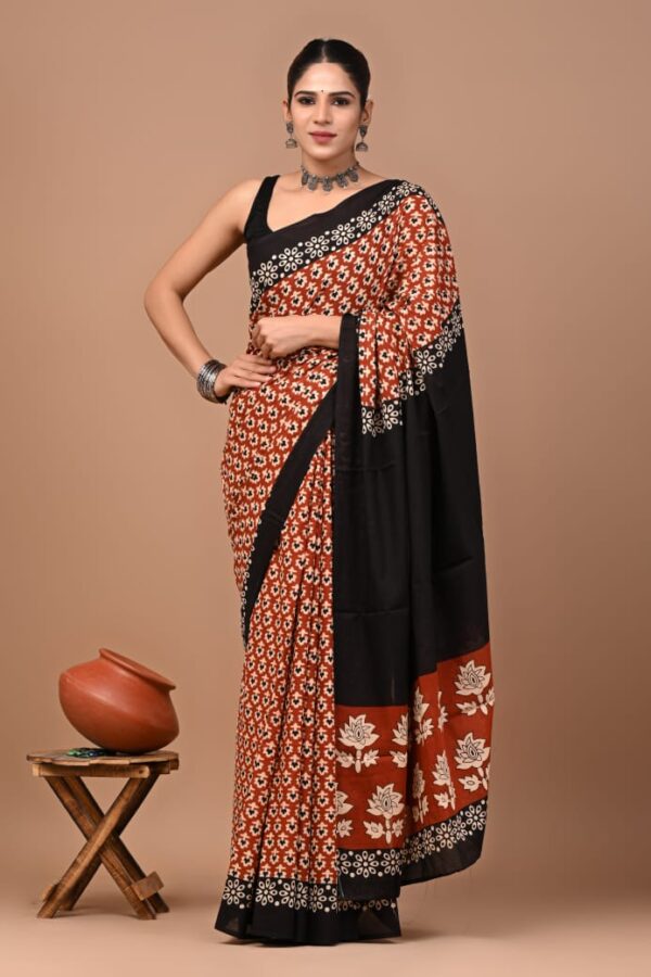 New Arrival Mul Mul Cotton Sarees - Image 9