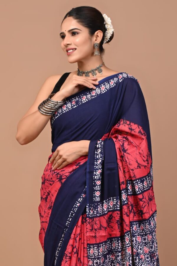 New Arrival Mul Mul Cotton Sarees - Image 8