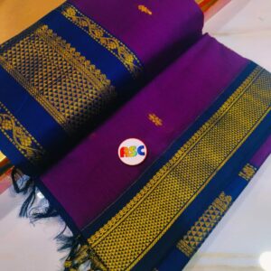 Trending South Cotton  Buti Gadhwal Sarees with Blouse Piece