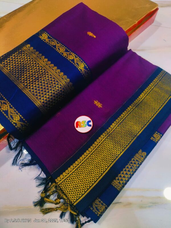 Trending South Cotton  Buti Gadhwal Sarees with Blouse Piece