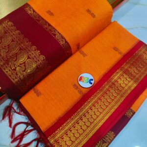 Trending South Cotton  Buti Gadhwal Sarees with Blouse Piece