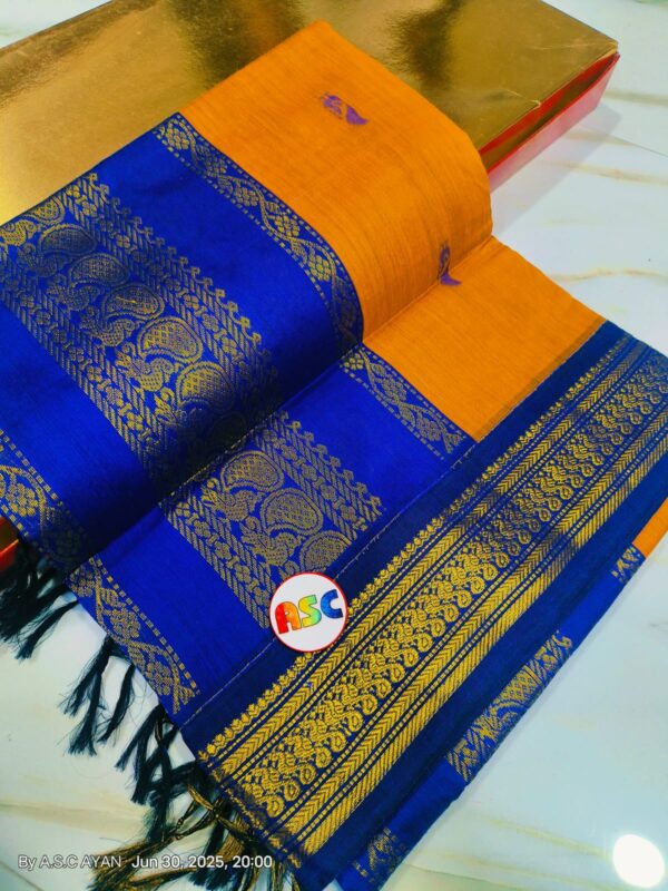 Trending South Cotton  Buti Gadhwal Sarees with Blouse Piece
