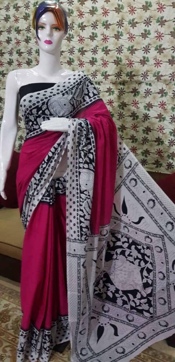New Arrival Pure Mul Mul Cotton Sarees - Image 9