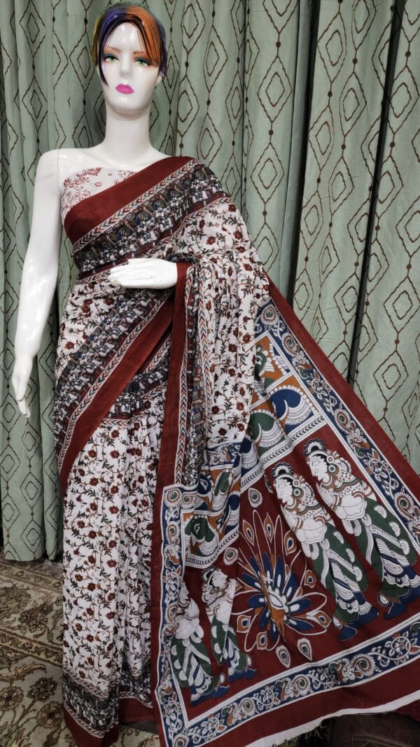 New Arrival Pure Mul Mul Cotton Sarees - Image 11