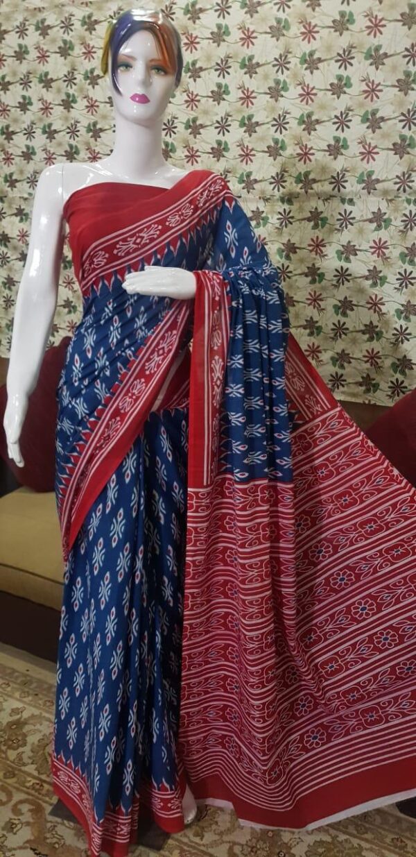 New Arrival Pure Mul Mul Cotton  Sarees - Image 2