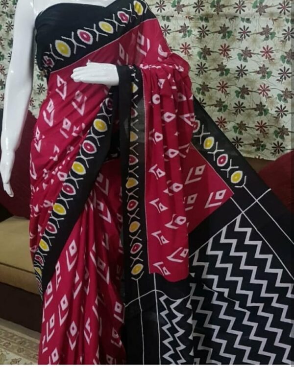 New Arrival Pure Mul Mul Cotton  Sarees - Image 3