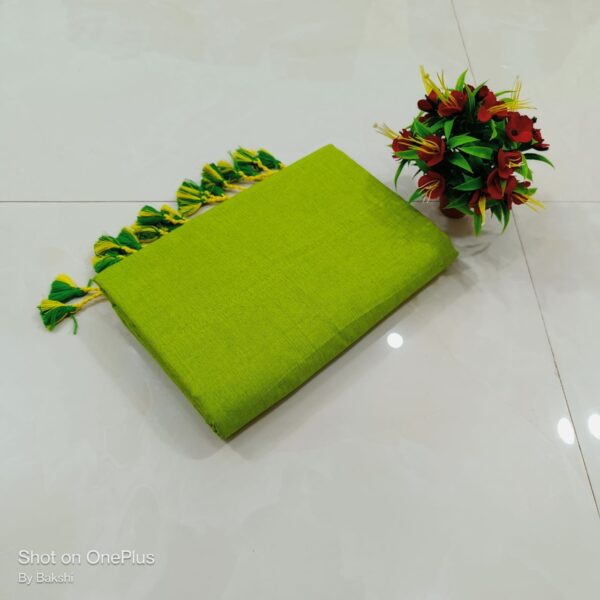 Handloom Soft Cotton Sarees with Running Blouse piece - Image 19