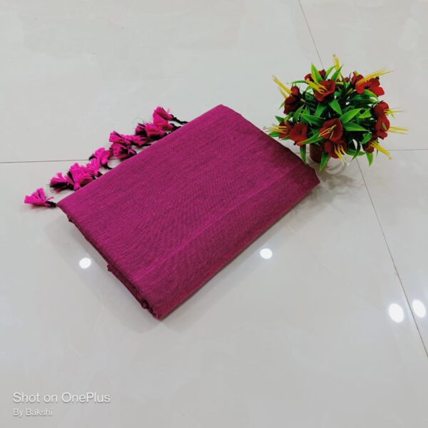 Handloom Soft Cotton Sarees with Running Blouse piece - Image 16