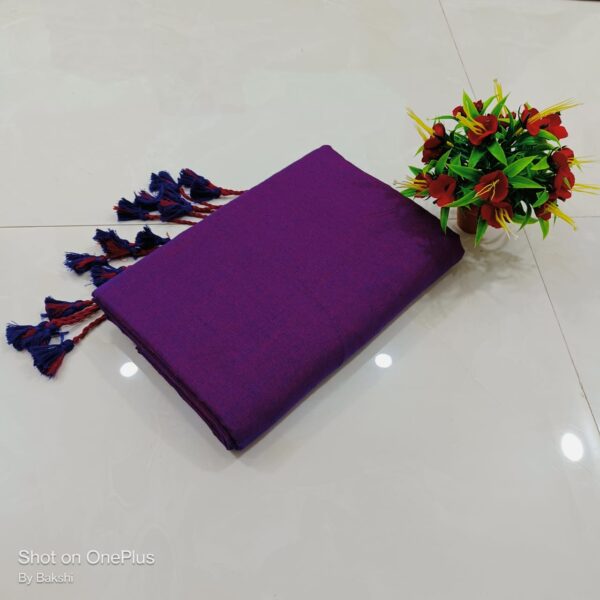 Handloom Soft Cotton Sarees with Running Blouse piece - Image 18