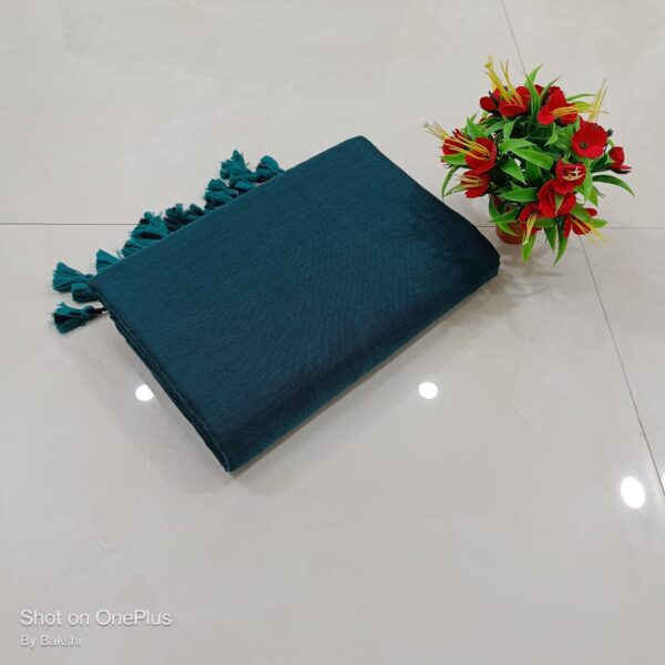 Handloom Soft Cotton Sarees with Running Blouse piece - Image 3