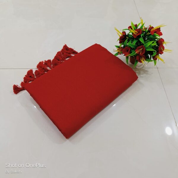 Handloom Soft Cotton Sarees with Running Blouse piece - Image 6
