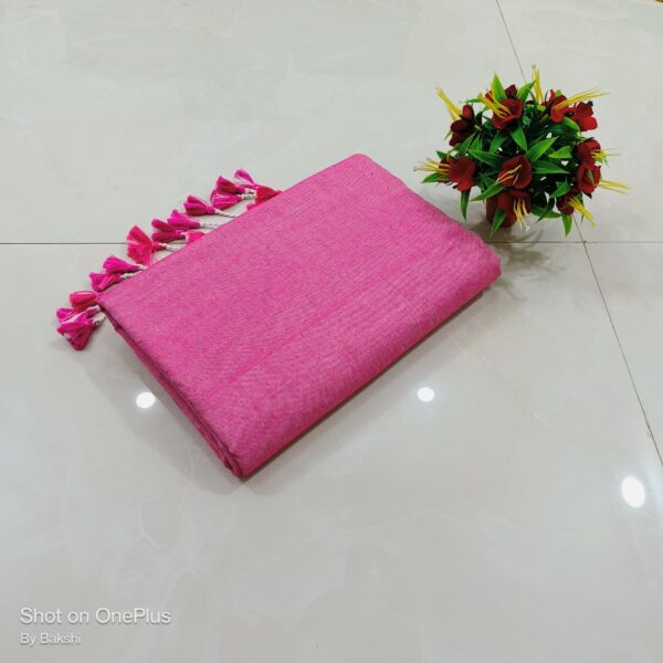 Handloom Soft Cotton Sarees with Running Blouse piece - Image 14