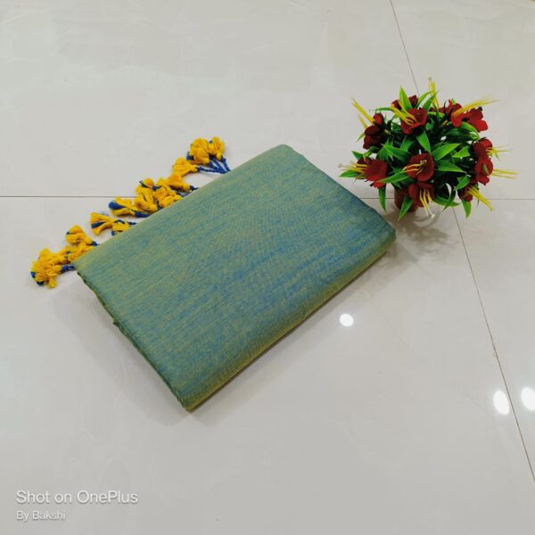 Handloom Soft Cotton Sarees with Running Blouse piece - Image 13