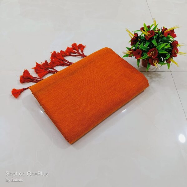 Handloom Soft Cotton Sarees with Running Blouse piece - Image 11
